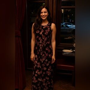 Wilfred 100% Silk Floral Maxi Slip Dress | Size‎ 4